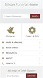 Mobile Screenshot of nilsonfuneralhome.com